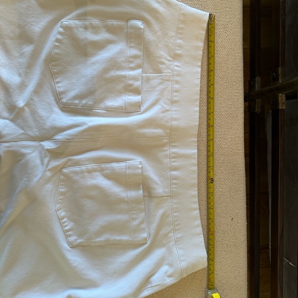 Spanx On-the-Go Slim Straight Ankle Pant Classic White Plus size 1X - Picture 5 of 6